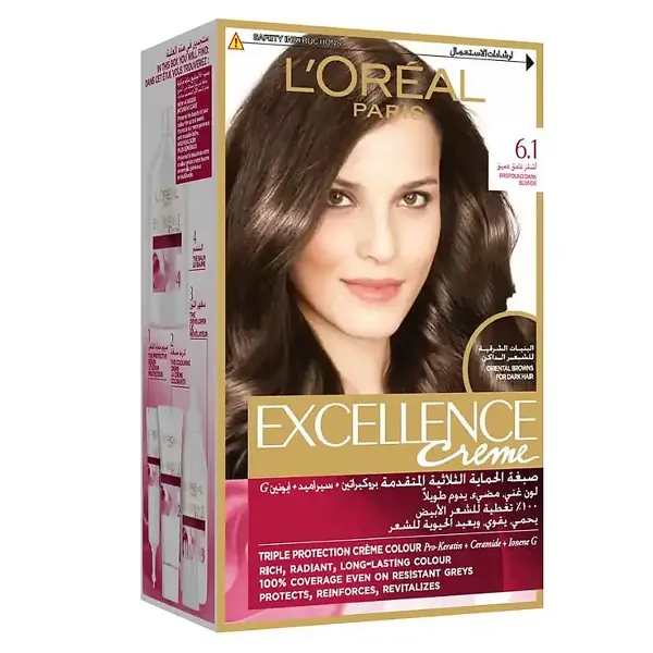 Loreal Paris Excellence Creme Hair Colour #6.1 Dark Ash Blonde