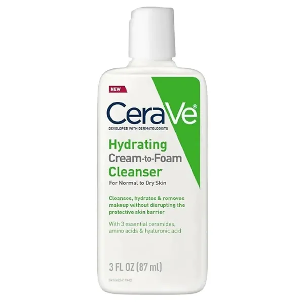 CeraVe Hydrating Cream To Foam Cleanser – 87ml
