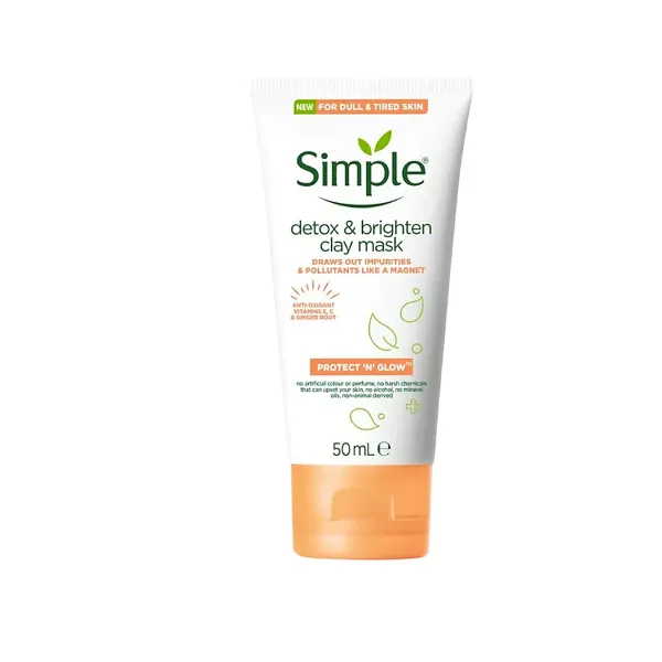 Simple Protect !n! Glow detox & brighten clay mask 50ml